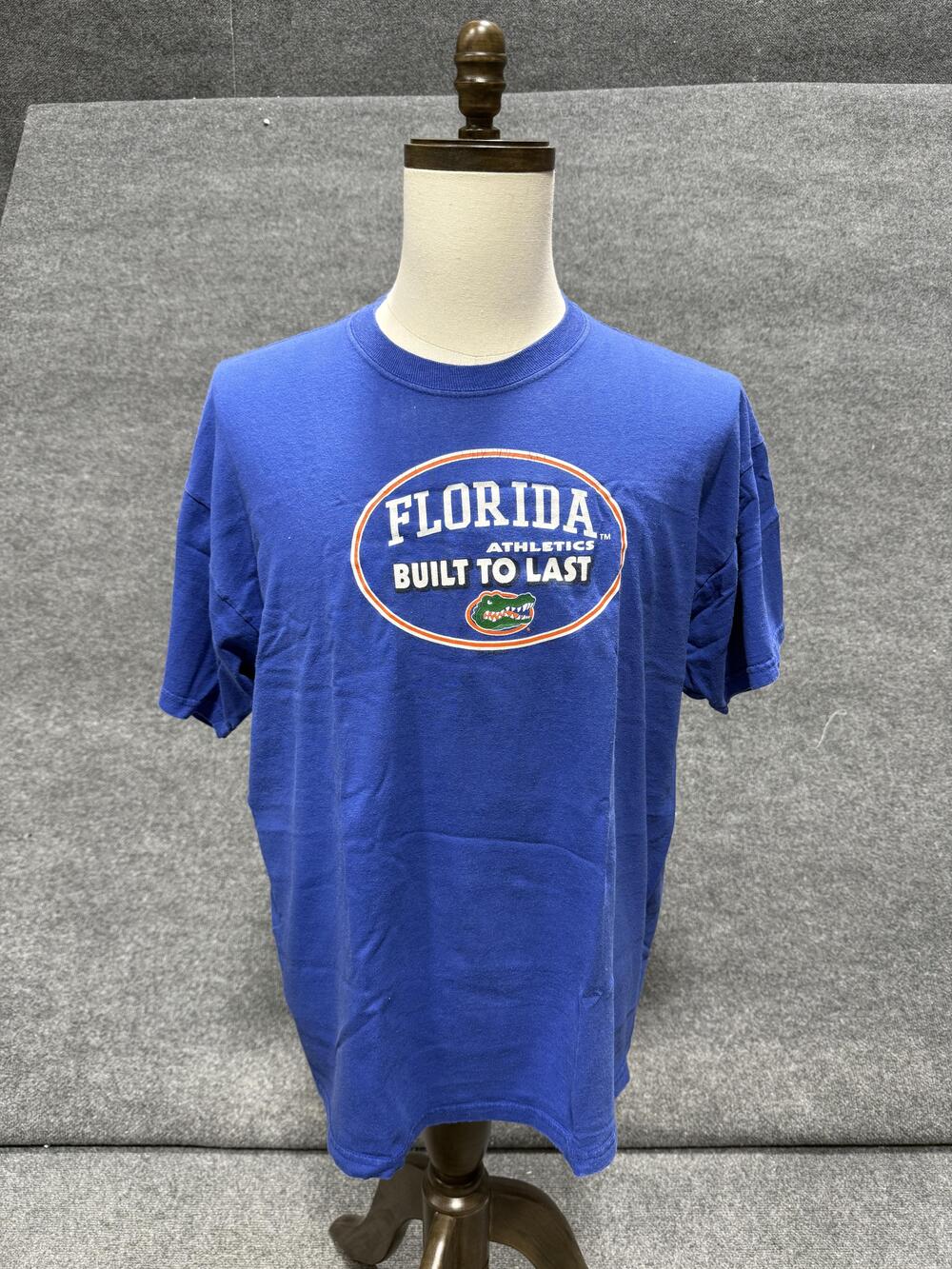 Florida Gators Shirt Mens XL Blue NCAA Football Jerzees Built To Last Tee